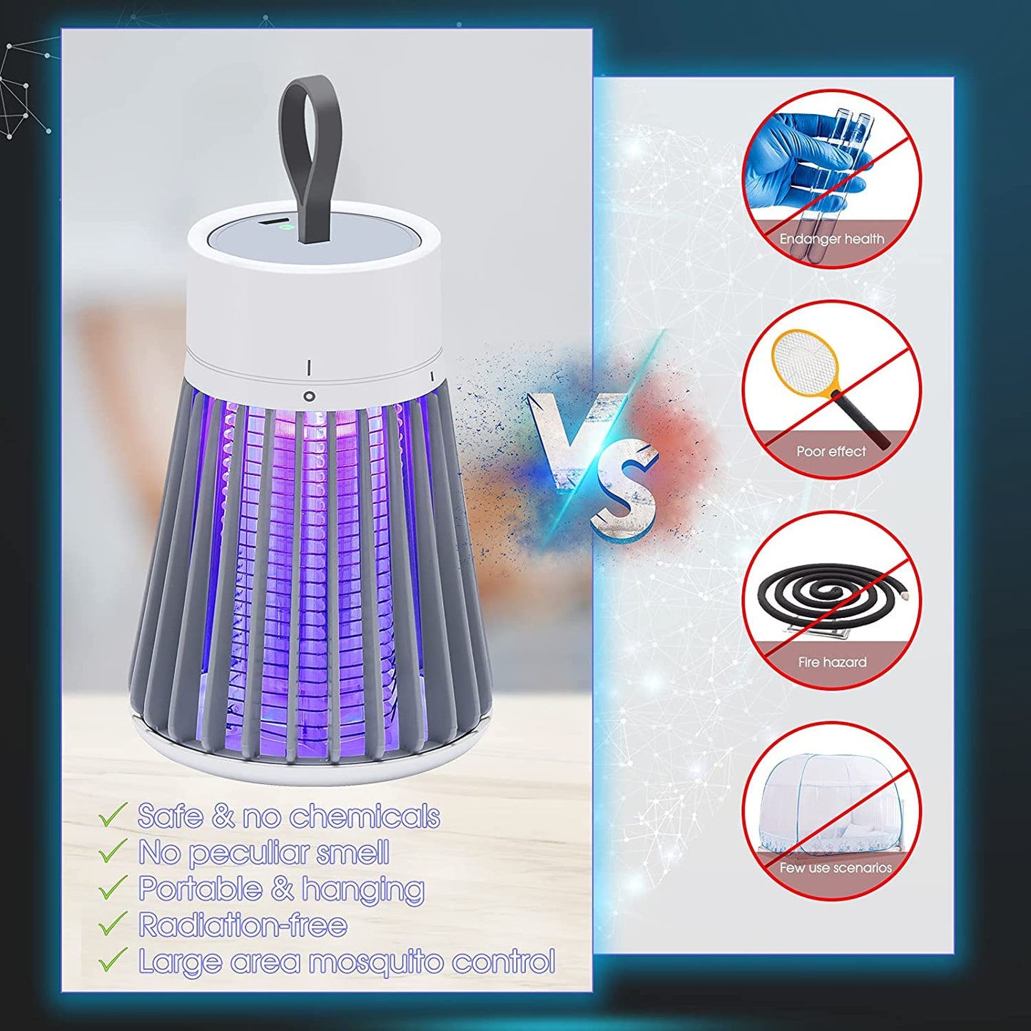 קטלן יתושים ומעופפים 360°