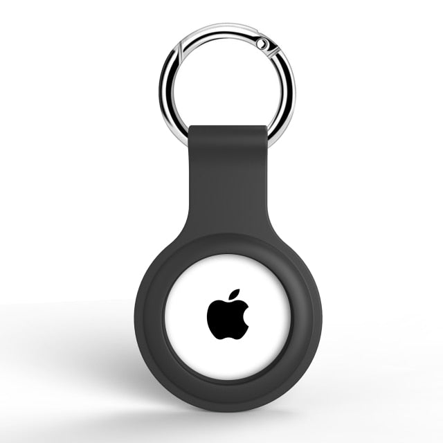 For Apple Airtags Tracking Device Case For Airtags Liquid Silicone Anti-lost keychain Portable Hook Candy Color Protection Cover