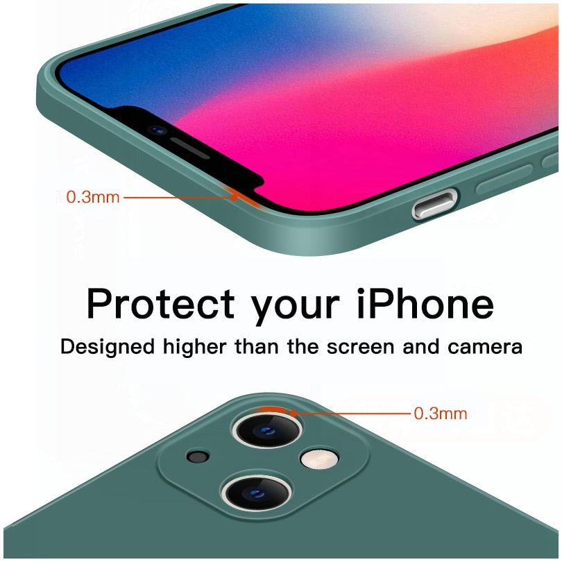 קאבר סיליקון נוזלי ל-iPhone 13 iPhone