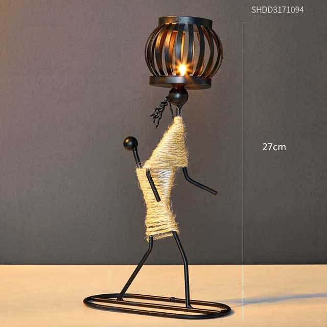 Metal candle holder home decor accessories Ornaments African Candlesticks for candles Christmas decoration wedding centerpieces