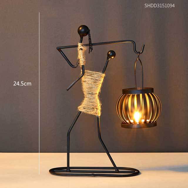 Metal candle holder home decor accessories Ornaments African Candlesticks for candles Christmas decoration wedding centerpieces