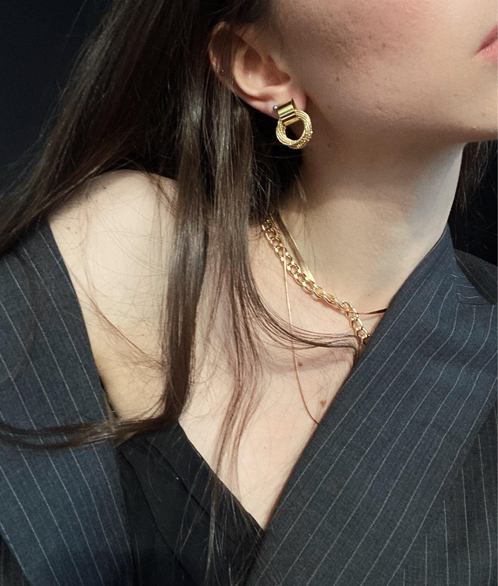 עגילי ג'נה | Earrings - Gold | Shoprifty