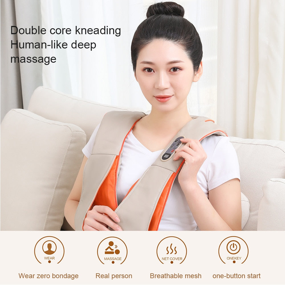 מכשיר ספא אוטומטי לצוואר ולגב | Gift - Massage - Relax - Relief - גב - כאבים - מסאג' - עיסוי - צוואר | Shoprifty