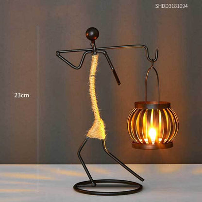 Metal candle holder home decor accessories Ornaments African Candlesticks for candles Christmas decoration wedding centerpieces 