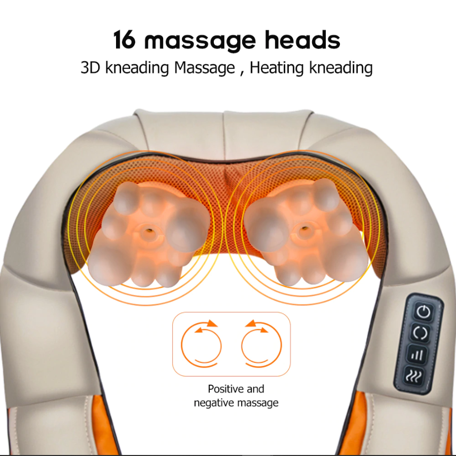 מכשיר ספא אוטומטי לצוואר ולגב | Gift - Massage - Relax - Relief - גב - כאבים - מסאג' - עיסוי - צוואר | Shoprifty